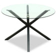 Monza Round Glass Dining Table