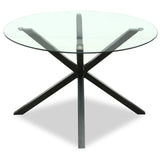 Monza Round Glass Dining Table