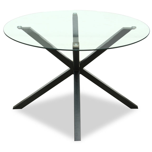 Monza Round Glass Dining Table