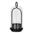 Nyx Medium Candle Holder With Glass Cloche