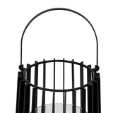 Lynk Medium Lantern With Handle And Glass Candle Holder