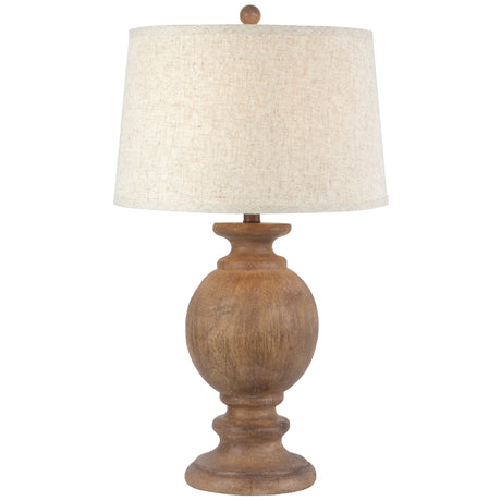 Clarion Table Lamp With Edged Linen Shade