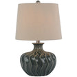Veyla Ceramic Table Lamp With Linen Shade