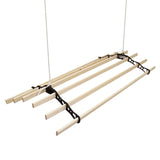 Clothing Airer Ceiling Pulley - Black - 2.4m