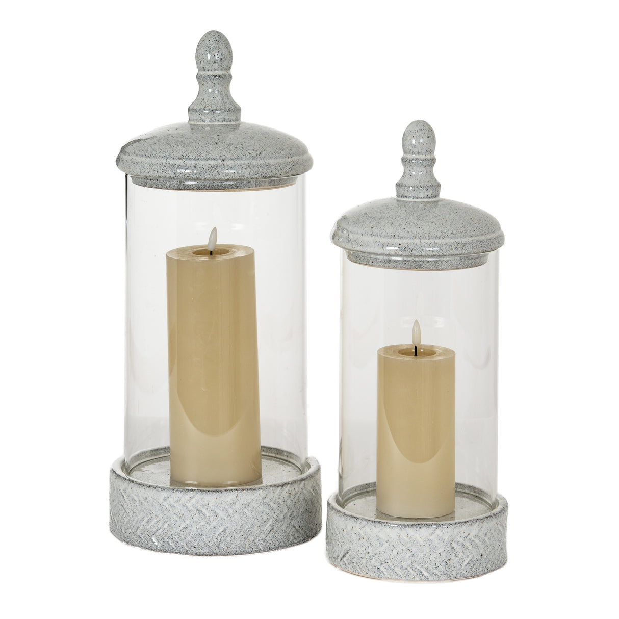 Sona Medium Hurricane Lantern With Lid
