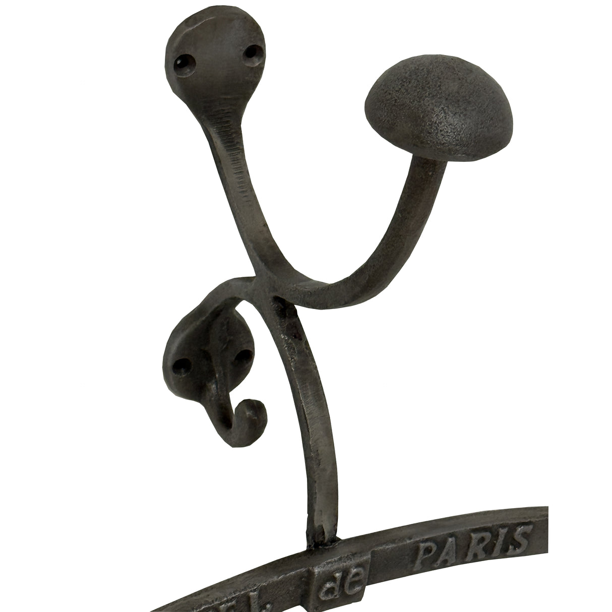 Antiqued Silver Coat Hanger With Hook