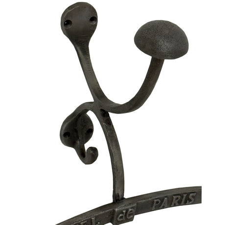 Antiqued Silver Coat Hanger With Hook