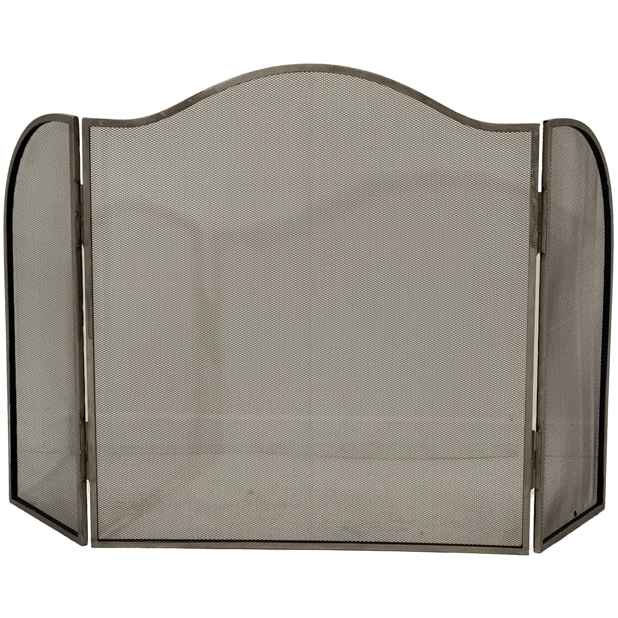 Antiqued Silver Large  Fire Screen