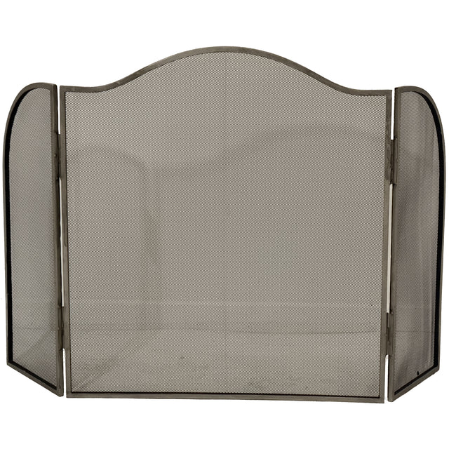 Antiqued Silver Large  Fire Screen
