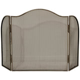 Antiqued Silver Fire Screen