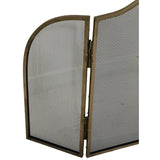Antiqued Brass Large  Fire Screen