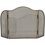 Antiqued Brass Large  Fire Screen