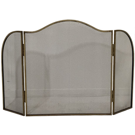 Antiqued Brass Large  Fire Screen