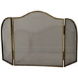 Antiqued Brass Fire Screen