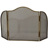 Antiqued Brass Fire Screen