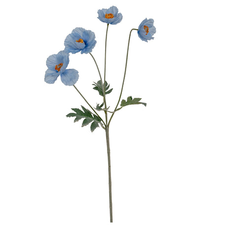 Blue Papaver Oppy Spray