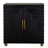 Lennox Black 2 Door Side Cupboard