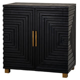 Lennox Black 2 Door Side Cupboard