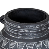 Etched Collection Pot With Handle