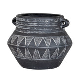 Etched Collection Pot With Handle