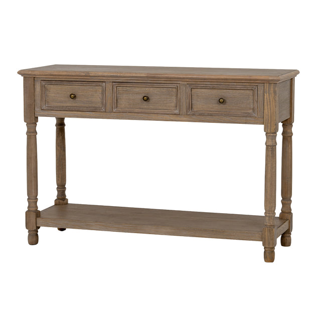 Delphine Collection 3 Drawer Console With Shelf