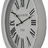 Hotel Paris White Clock With Glass