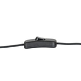 Black Knot Table Lamp With Hessian Shade