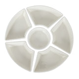 Acacia Lazy Susan including Ceramic Serving Bowls