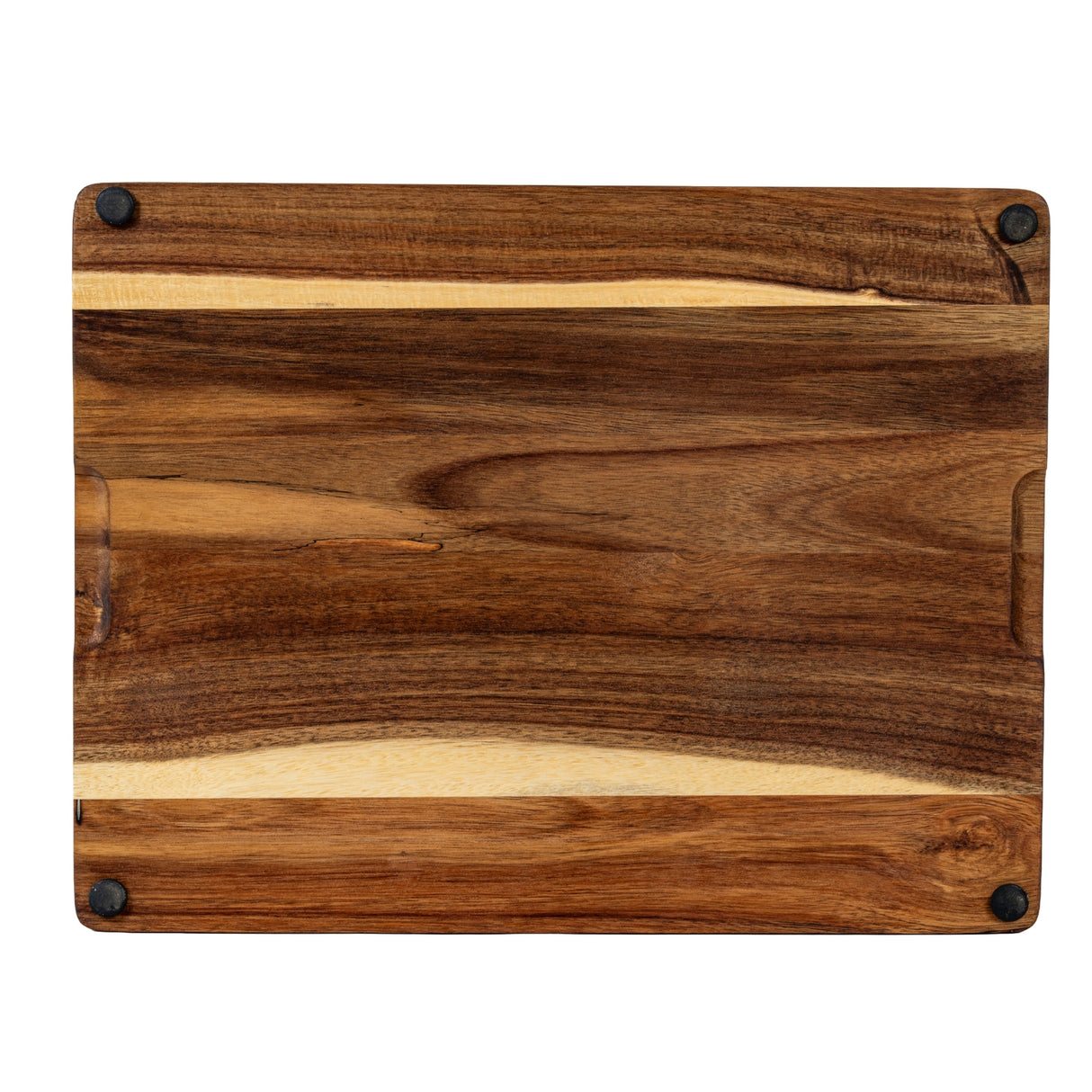 Acacia Cheese Board Set With Grey Ceramic Bowls and Cutlery