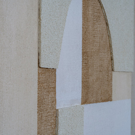 Portina Linen Textured Canvas in Frame