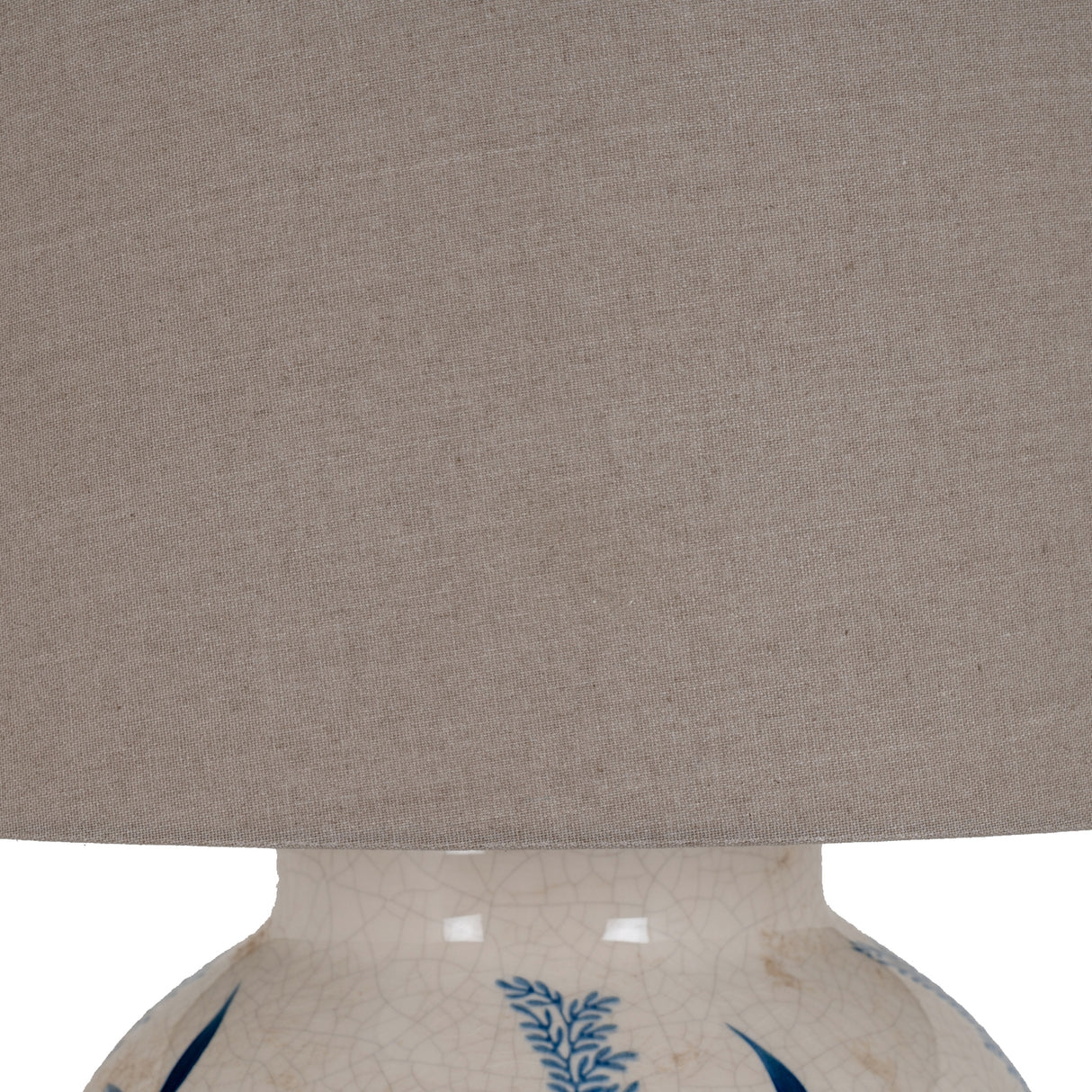 Blue Flora Ceramic Pot Lamp
