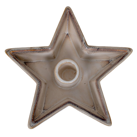 Small Solace Cement Star Candle Holder