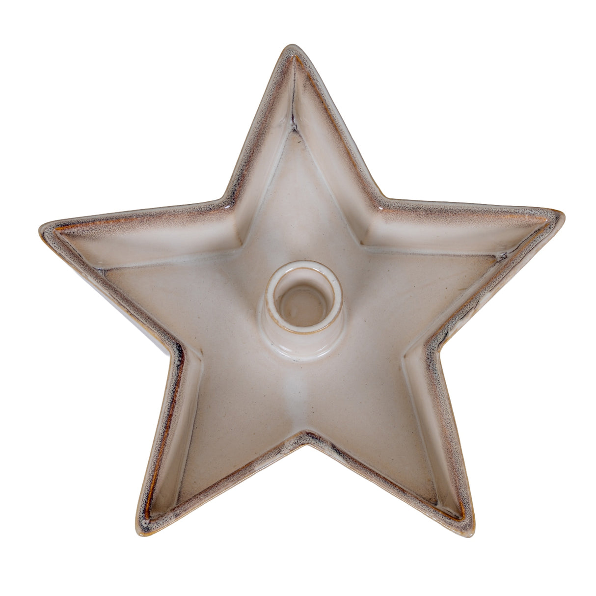 Large Solace Cement Star Candle Holder