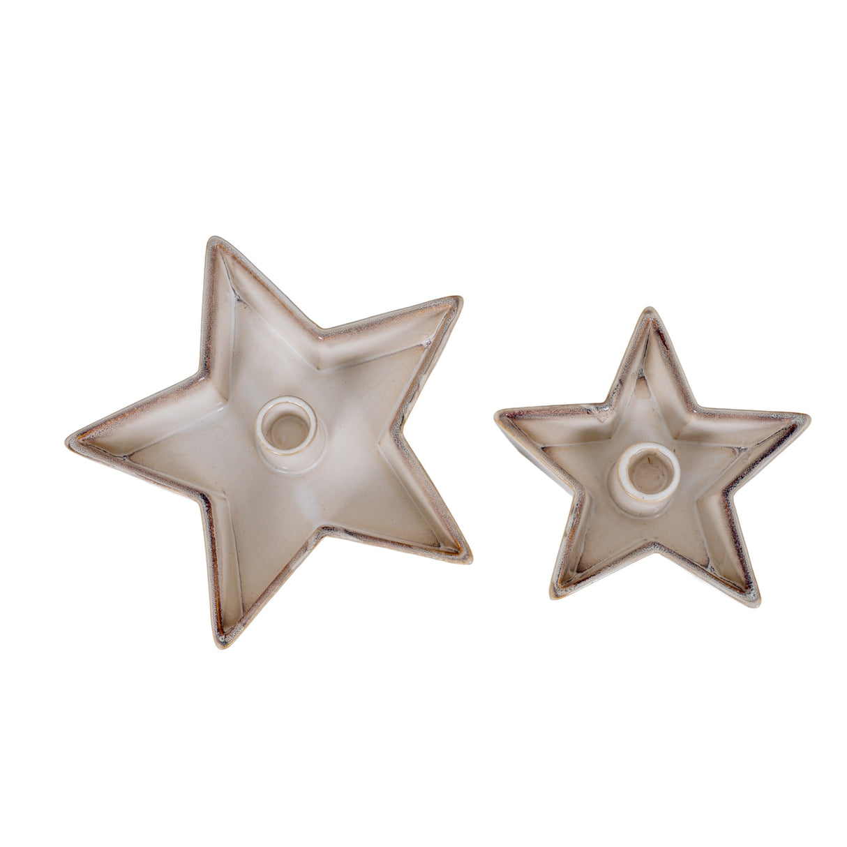 Large Solace Cement Star Candle Holder