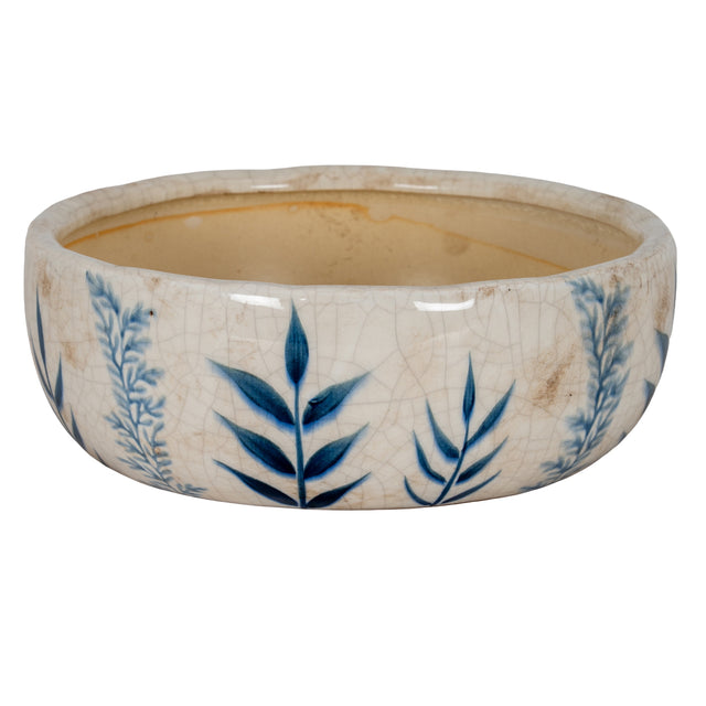 Small Blue Flora Bowl Pot