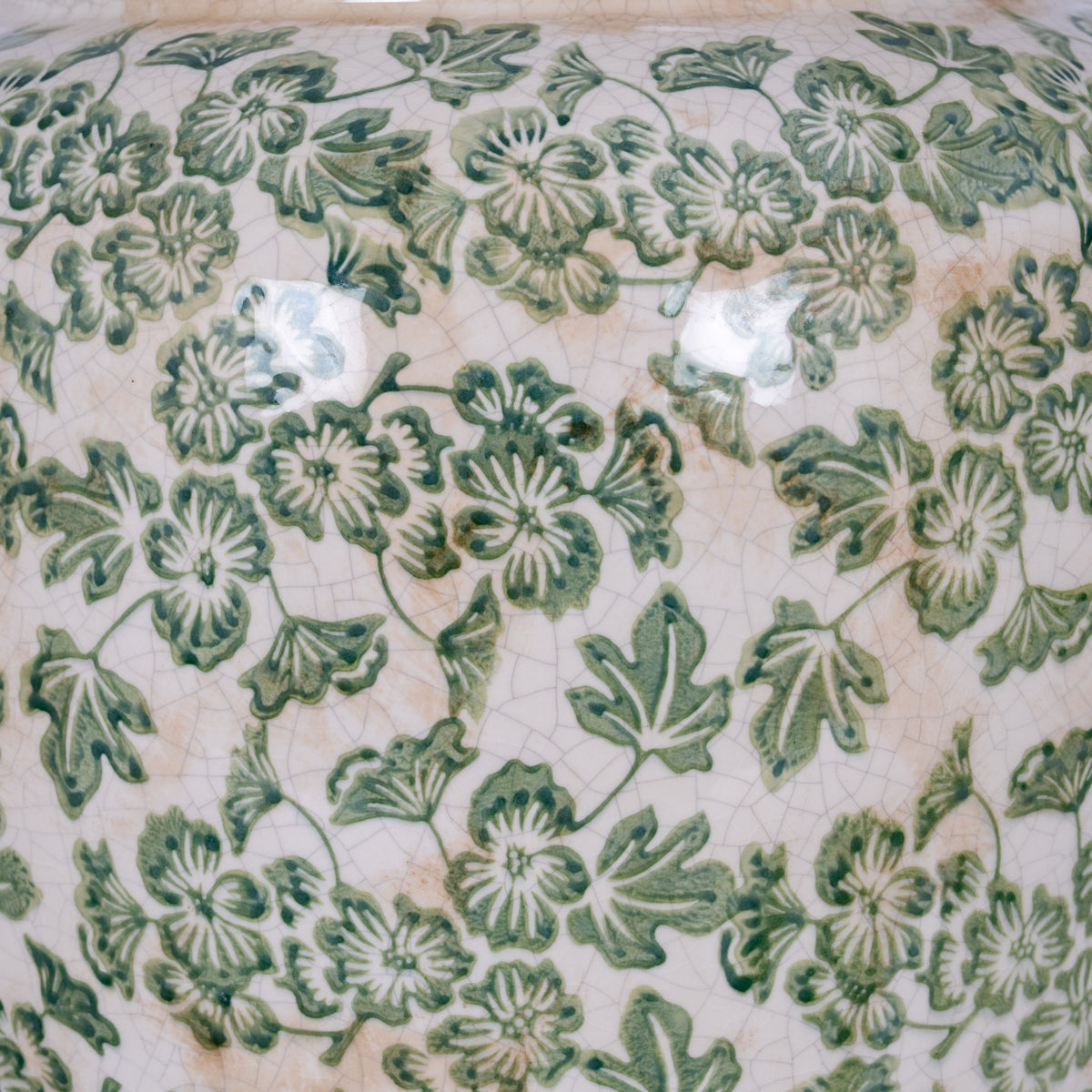 Large Green Clover Olpe Vase