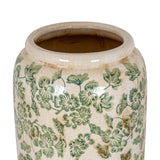 Large Green Clover Tall Olpe Vase