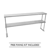 Kukoo Double Tier Steel Over-Shelf 1500mm