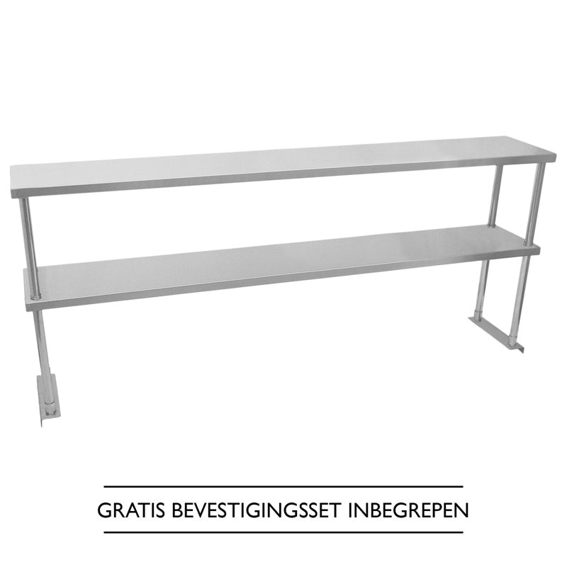 Kukoo Double Tier Steel Over-shelf 1800mm