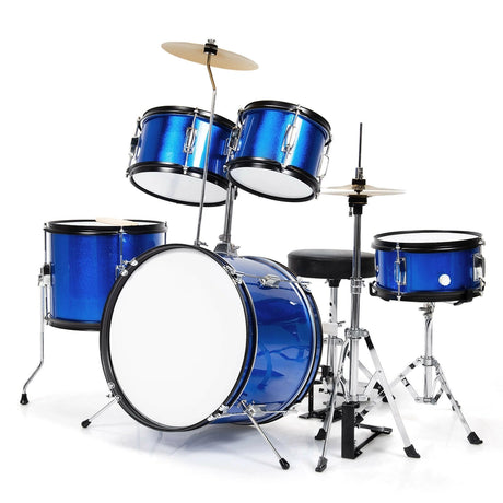 5-Piece Junior Drum Set For Kids -Blue
