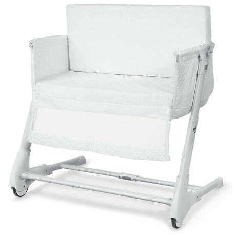 Baby Height Adjustable Bassinet w/ Washable Mattress-White