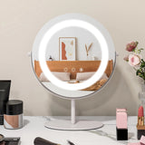 25 CM LED Lighted Makeup Vanity Mirror with Touch Screen-White