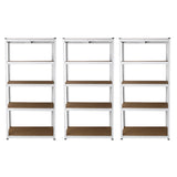 3 x E-Rax White Metal Racking Units