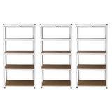 3 x E-Rax White Metal Racking Units