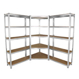 Galwix 90cm Racking Bundle: Corner Shelving and 2 Garage Racking Bays