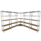 Galwix 90cm Racking Bundle: Corner Shelving and 4 Garage Racking Bays