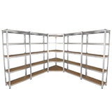 Galwix 90cm Racking Bundle: Corner Shelving and 4 Garage Racking Bays