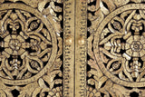 Giner and Colomer - 2-Door Mango Wood Sideboard With Hand-Carved Gold-Leaf Details