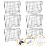 Gabion Baskets 100 x 95 x 30cm / 6 Pack