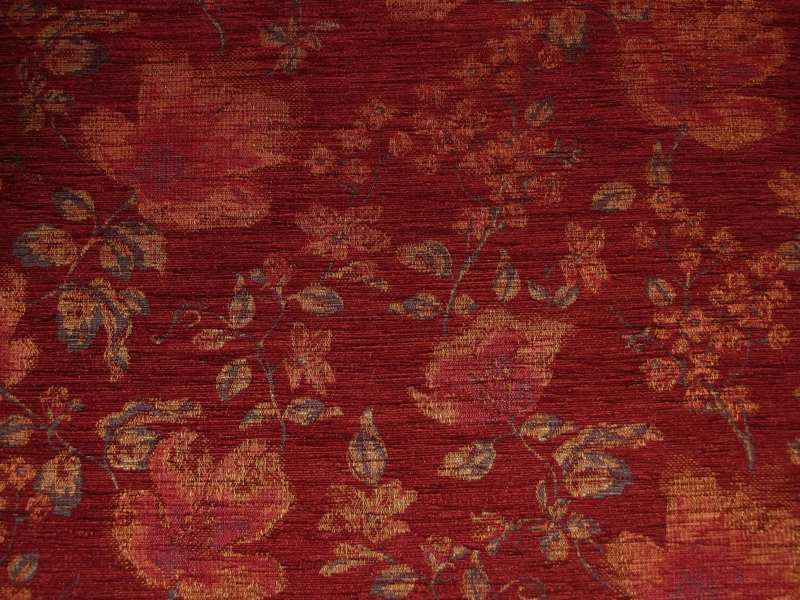 Camden Floral Wine / SR12405 (Per Metre)